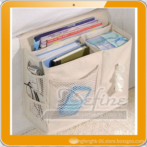 Bedside Sofa Oxford Fabric Storage Bag Accessory TV Remote Book Organizer